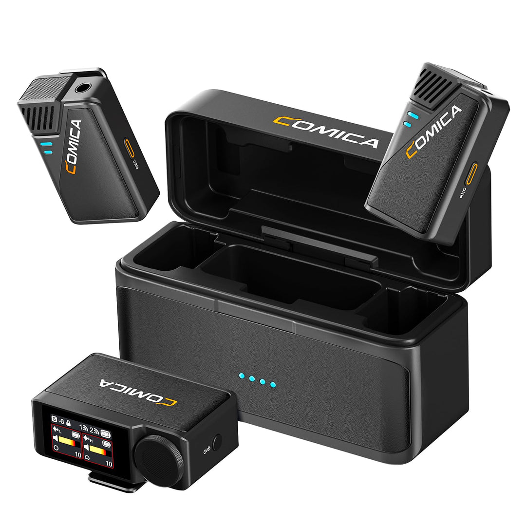 COMICA BooMax Lavalier Mikrofon Wireless - 32-Bit Float Aufnahme, Niere/Omnidirektionale Aufnahme, 2