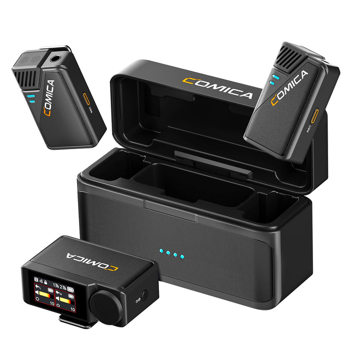 COMICA BooMax Lavalier Mikrofon Wireless - 32-Bit Float Aufnahme, Niere/Omnidirektionale Aufnahme, 2