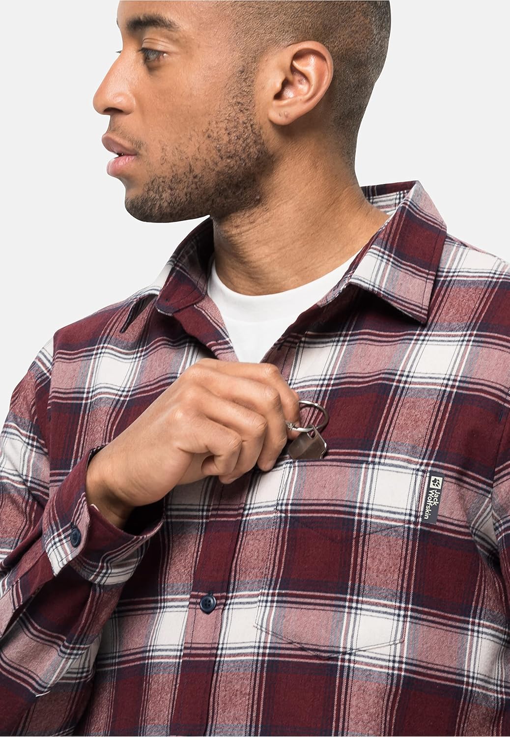 Jack Wolfskin Herren Wanderweg Hemd M Cordovan Red Checks, M Cordovan Red Checks