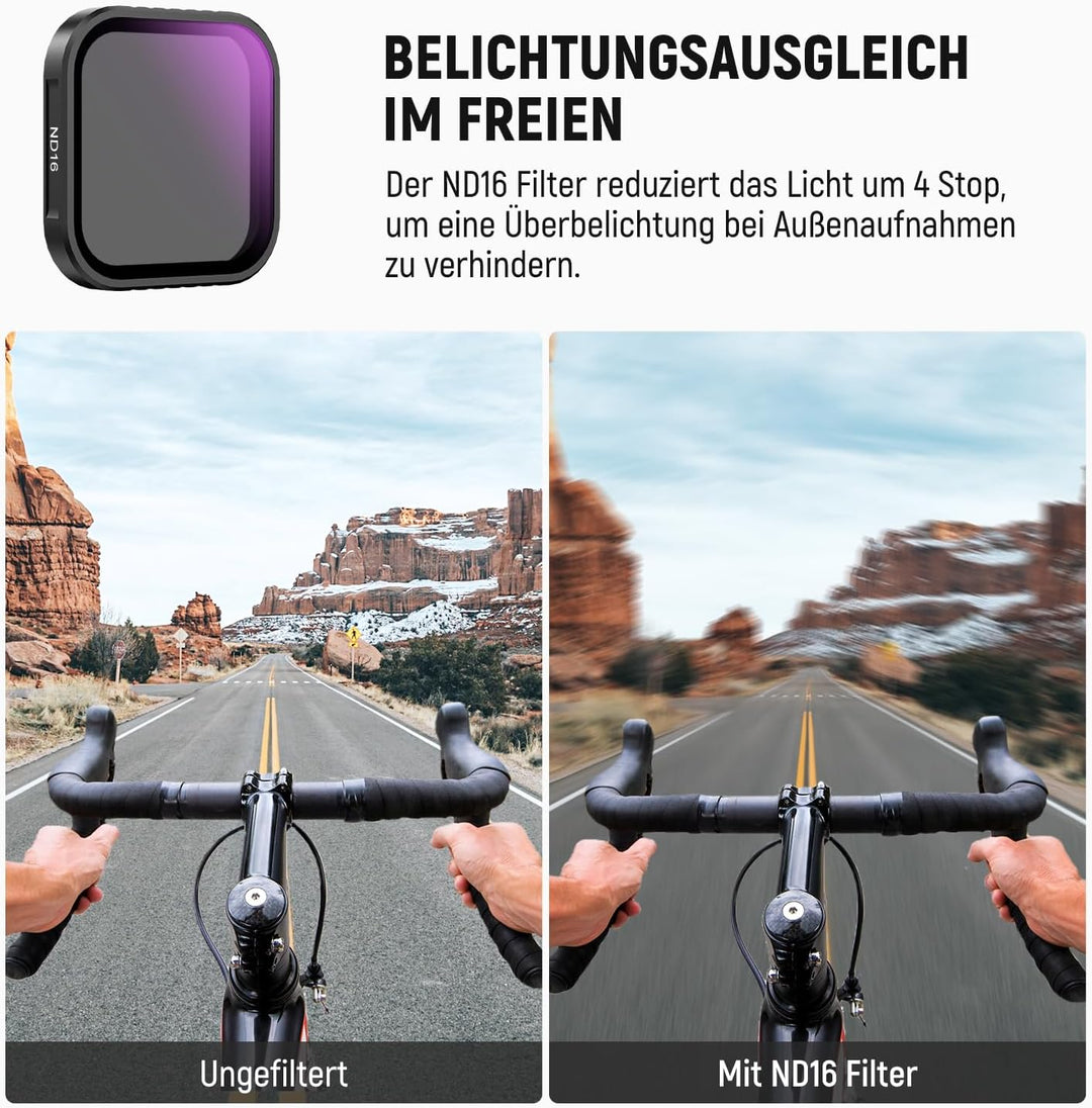 NEEWER ND Filter Kompatibel mit Insta 360 Ace Pro Insta360 Ace Pro 2, CPL/UV/Black Diffusion 1/4/ND1