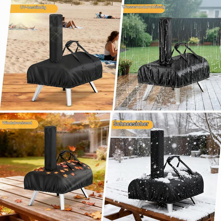 Pizzaofen Abdeckung für Ooni karu 12, 420D Wasserdicht Pizzaofen Tragetasche Oxford-Stoff Pizzaofen