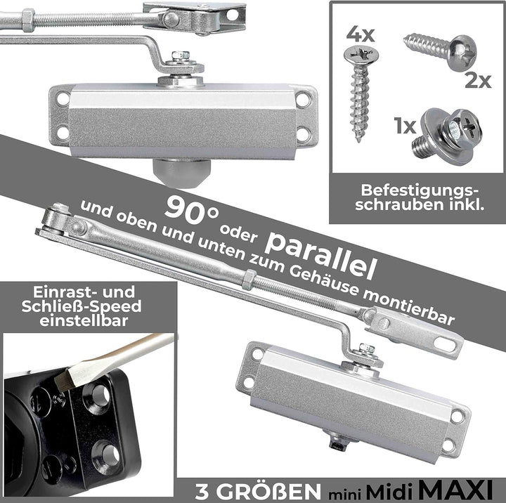 Türschliesser Torschliesser Tür Tor SELBSTSCHLIEssER MAXI 60-80 KG