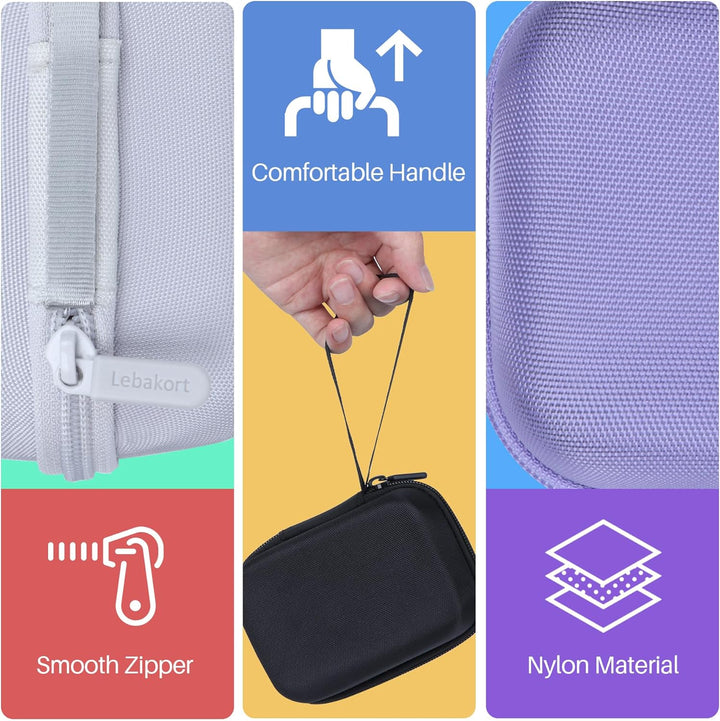 Hart Reise Schutz Hülle Etui Tasche für JBL Go 4 / JBL GO 3 Tragbaren Bluetooth-Lautsprecher (Schwar