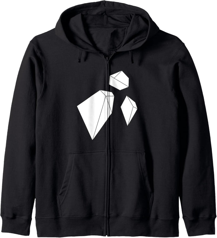 Geometrie Dreieck Linien Symbole Minimalismus hipster Kapuzenjacke