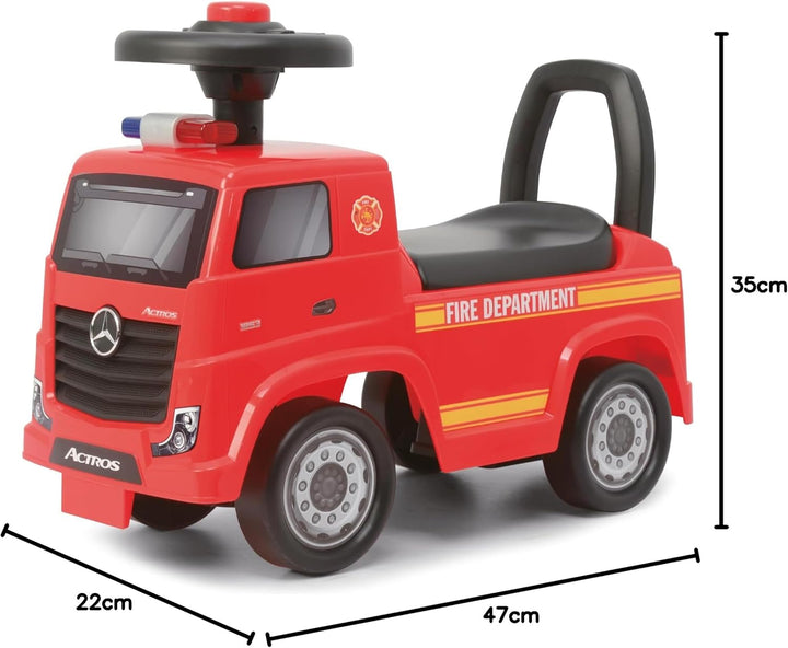 TURBO CHALLENGE - Mercedes Actros Feuerwehrmann – Lauflernhilfe – 119300 – Freiräder – Rot – max. 23