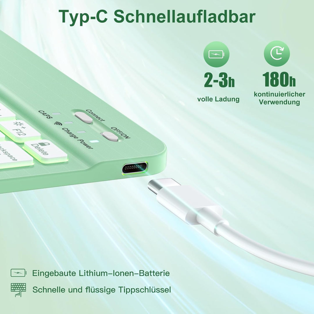 Vobafe Hülle mit Tastatur für iPad Air 11 Zoll M4 2026/M3 2025/M2 2024, iPad Air 5 4 2022 2020 10,9"