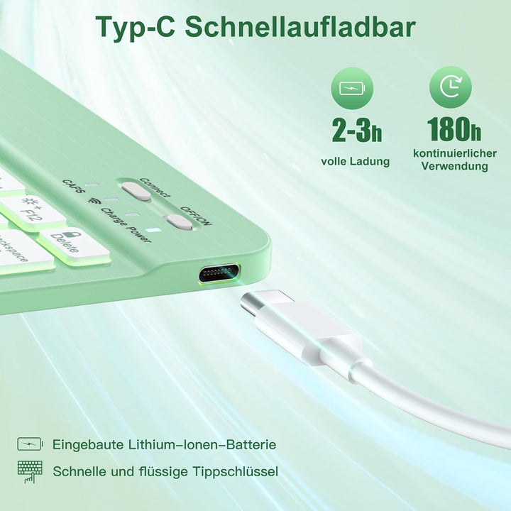 Vobafe Hülle mit Tastatur für iPad Air 11 Zoll M4 2026/M3 2025/M2 2024, iPad Air 5 4 2022 2020 10,9"