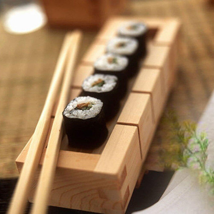 Generic Holz Rechteckige Sushi Presse Form Box Sushi Maker Reis Form DIY Sushi Reis Roller Formen Su