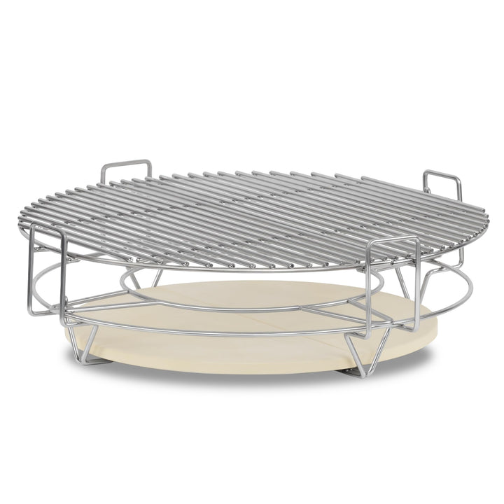 BBQ-Toro flexibles Kochsystem für Kamadogrill Ø 52 cm | Edelstahl Grillaufsatz 3 Ebenen mit Grillros