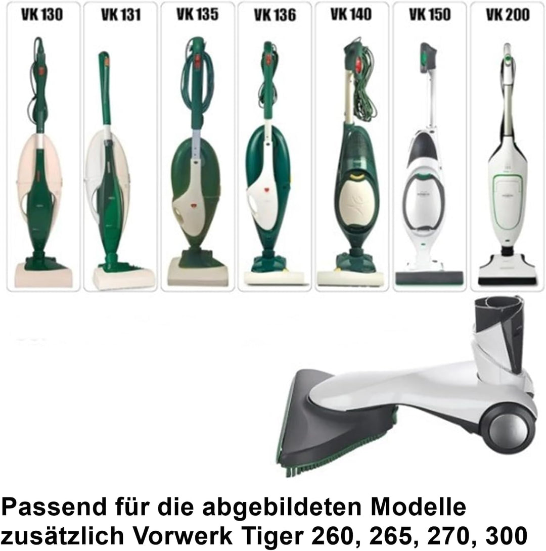 JaTop Hartbodendüse Bodendüse Laminatdüse geeignet für Vorwerk Kobold 150, 200, Tiger 270, 300 wie H