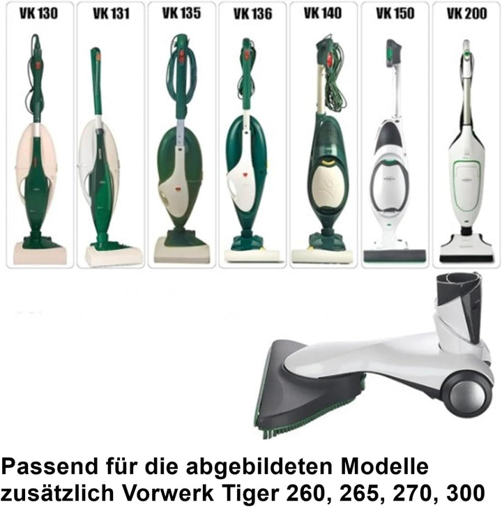 JaTop Hartbodendüse Bodendüse Laminatdüse geeignet für Vorwerk Kobold 150, 200, Tiger 270, 300 wie H