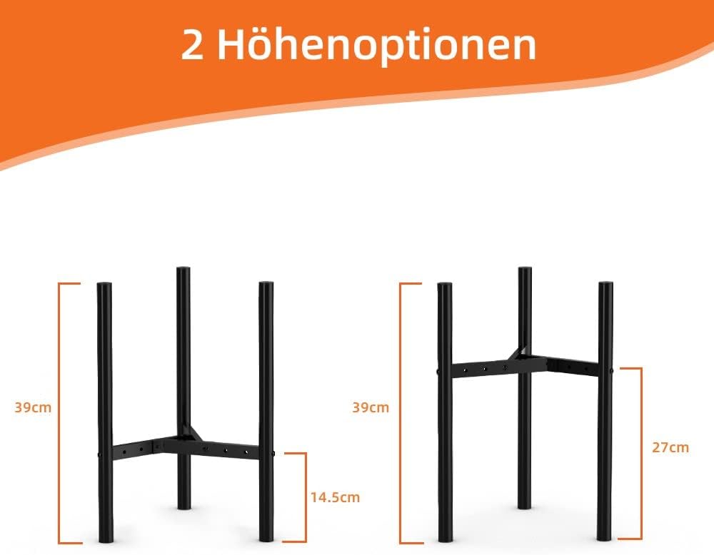 Bomclap Pflanzenständer aus Metall, Verstellbarer Blumentopfständer Moderner Blumentopfhalter für In