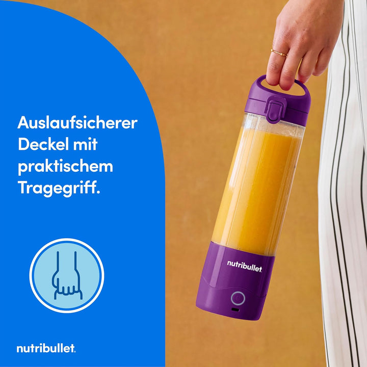 nutribullet Stabmixer, Stabmixer, 475ml BPA frei, Tragbarer Mixer, Multifunktionsmixer, USB-C Ladege