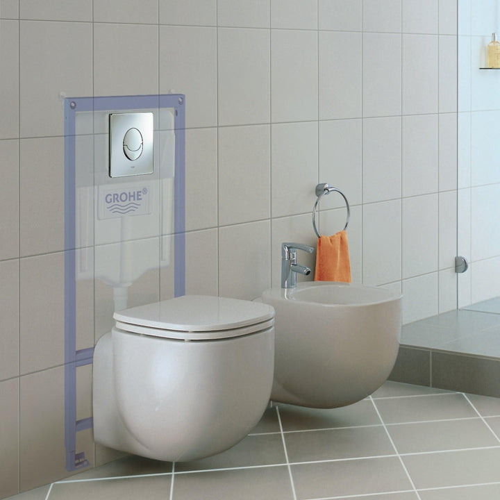 GROHE 38505000 | Skate Air WC Wall Plate Senkrechte Montage Einzelbett Chrom, Senkrechte Montage Ein