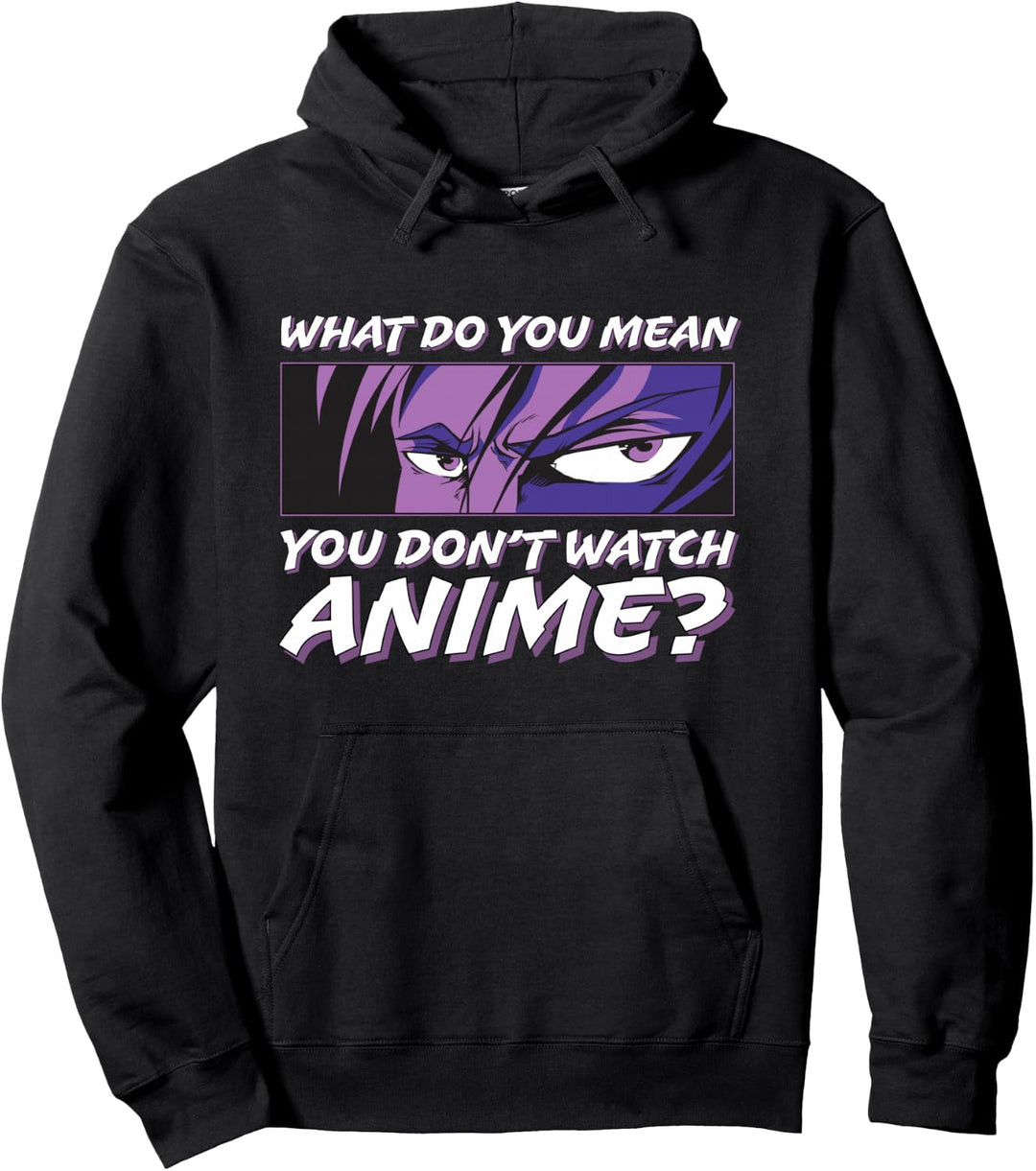 Anime Junge Augen Japanisch l Lustiger englischer Spruch Pullover Hoodie