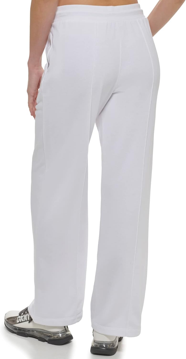 DKNY Damen Track Pants Loose Joggers M Weiss, M Weiss