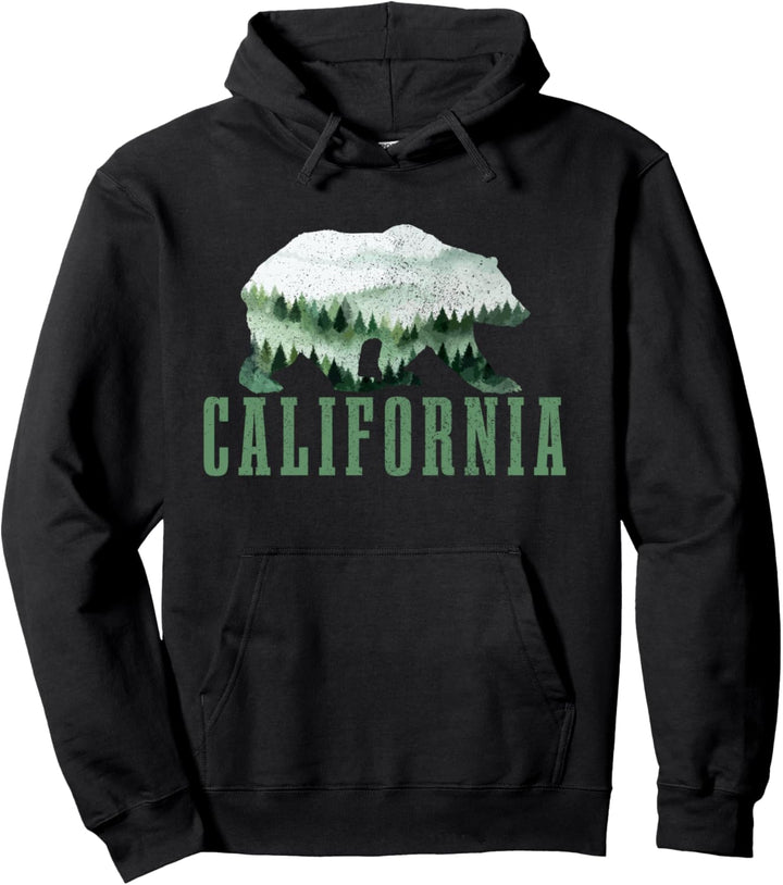 California Bär Grizzly Natur USA Kalifornien Souvenir Pullover Hoodie