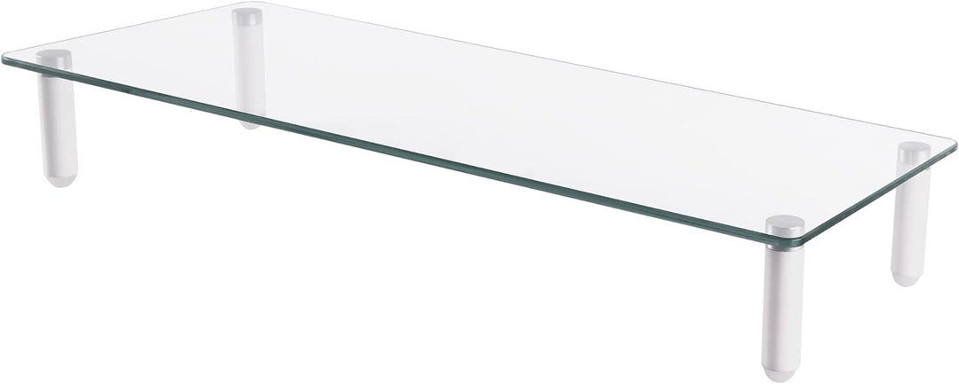 DIGITUS Universal Monitor-Erhöhung aus Glas - Bildschirm-Ständer - Traglast 20 kg - Rutschhemmend -