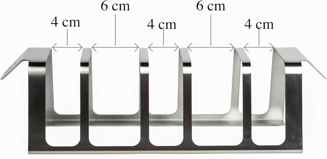 PRO - Spareribs-Halter aus Edelstahl für Grill und Backofen, PRO