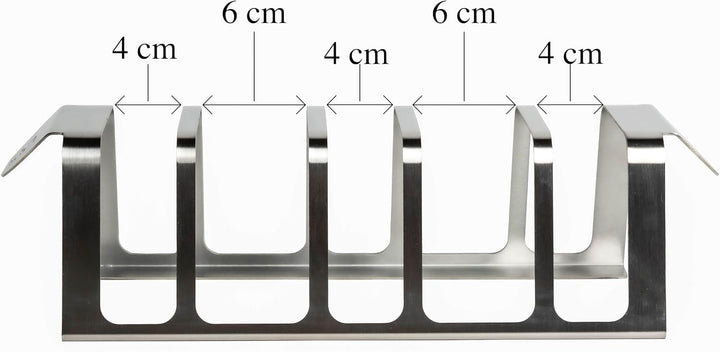 PRO - Spareribs-Halter aus Edelstahl für Grill und Backofen, PRO