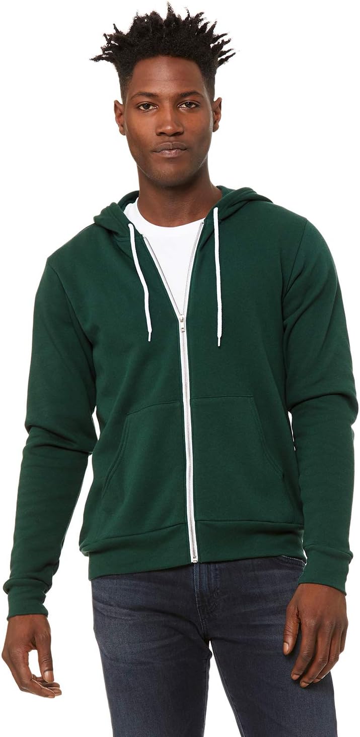 Bella+Canvas: Unisex Poly-Cotton Full Zip Hoodie 3739 M Wald, M Wald