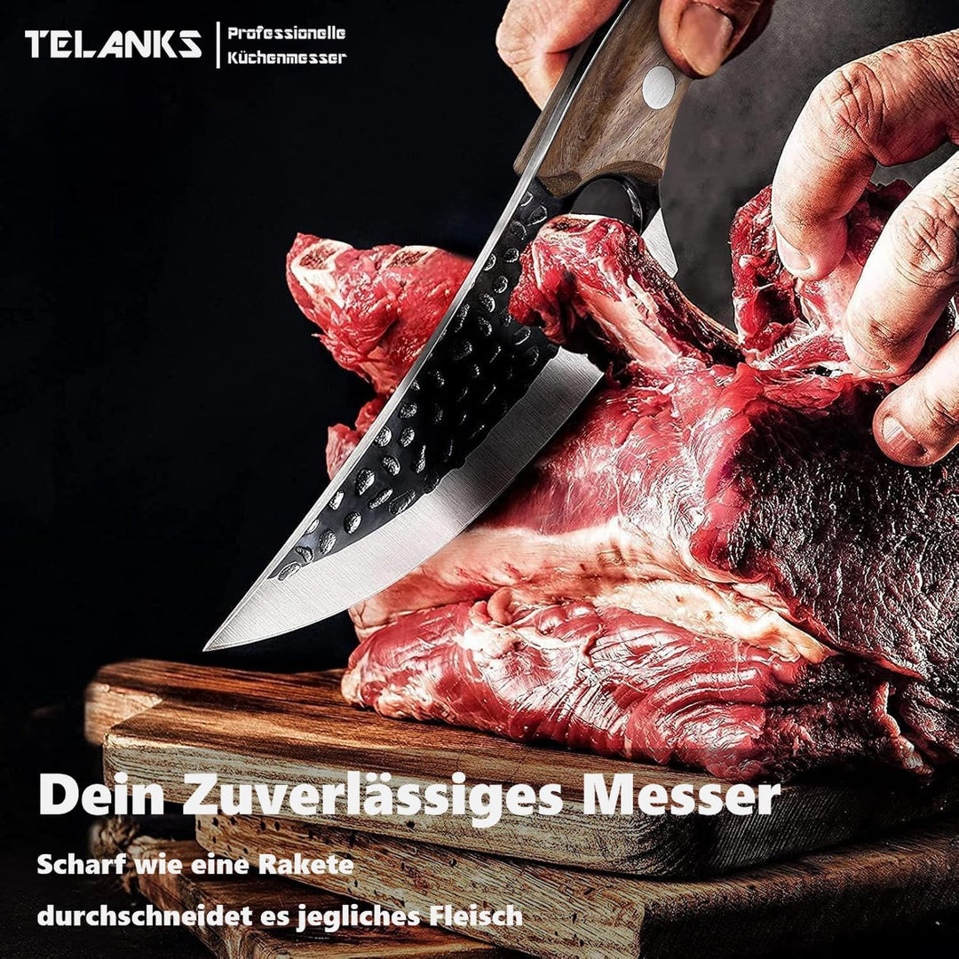 Küchenmesser für alle Zwecke, Handgemachte Huusk-Messer Japan Original, Japanisches Kochmesser Profi