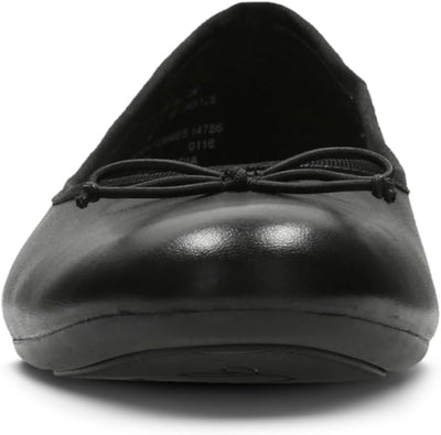 Clarks Damen Couture Bloom Geschlossene Ballerinas 37 EU Black Leather 1, 37 EU Black Leather 1