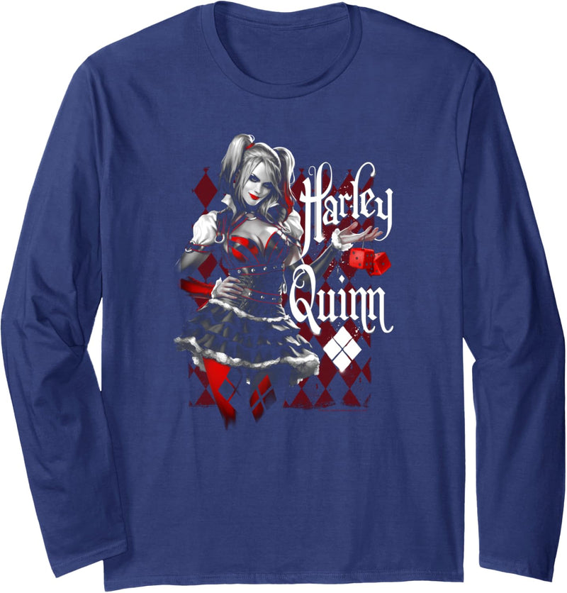 Batman: Arkham Knight Harley Quinn Dice Langarmshirt