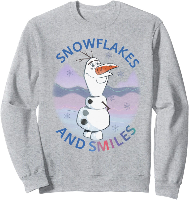 Frozen Snowflakes And Smiles With Olaf Sweatshirt