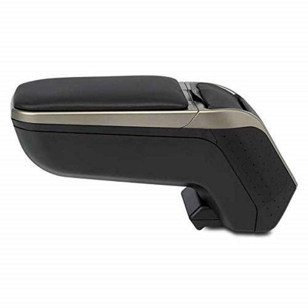 RATI Armlehne Specific Schwarz/Grau Armster 2 für FIAT 500 (08-15). Mit Staufach und faltbar. SCHWAR
