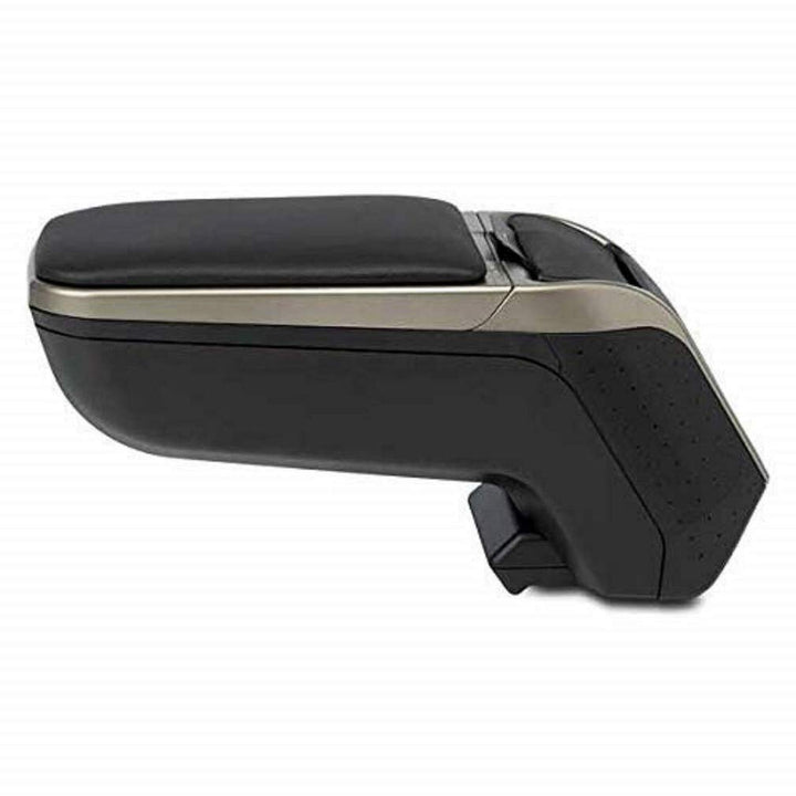 RATI Armlehne Specific Schwarz/Grau Armster 2 für FIAT 500 (08-15). Mit Staufach und faltbar. SCHWAR