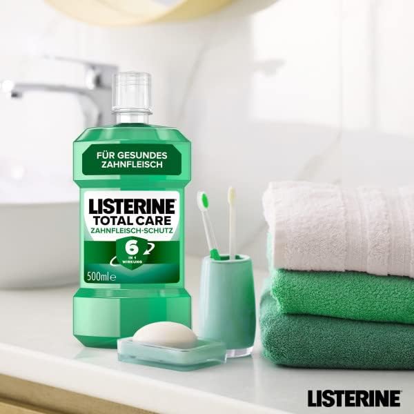 LISTERINE Total Care Zahnfleisch-Schutz (500 ml), schützende Mundspülung gegen Zahnfleischprobleme m