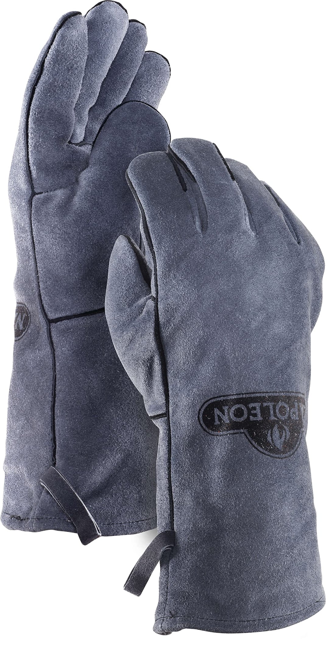 Napoleon 62147 Grillhandschuhe, Leder, Schwarz und Grau