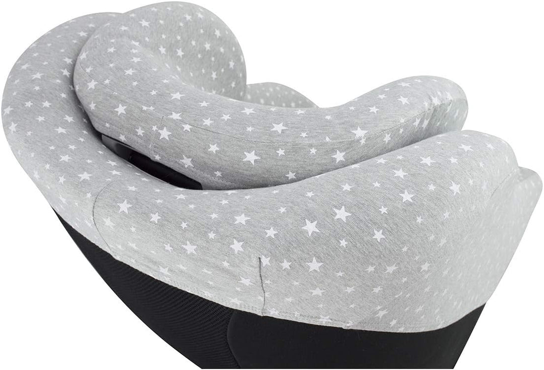 JYOKO Kids Bezug kompatibel mit Joie Spin 360, Nuna Rebl, aus Baumwolle (White Star) White Star 1 St