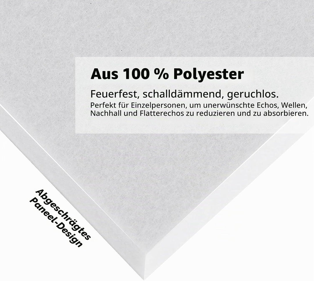 12 Stücke Akustikplatten,30 x 30 x 1 cm Hochdichte Akustik Panel Schallschutzpaneele für Tonstudio,