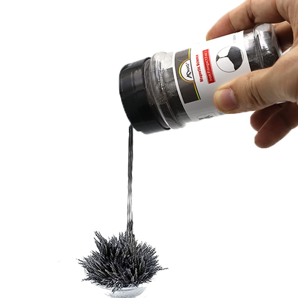 Magnetischer Sand Eisenfeilspäne Magnetkraft für Magnetunterricht und Schulprojekte, Aufbewahrung (1