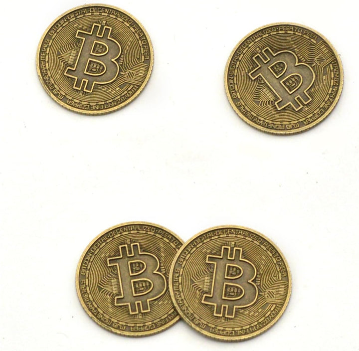 ZUCOS Piraten Münzen Zubehör,Goldmünzen-Set, Metall Goldtaler Deko Dublonen für DND Brettspiele, Cos