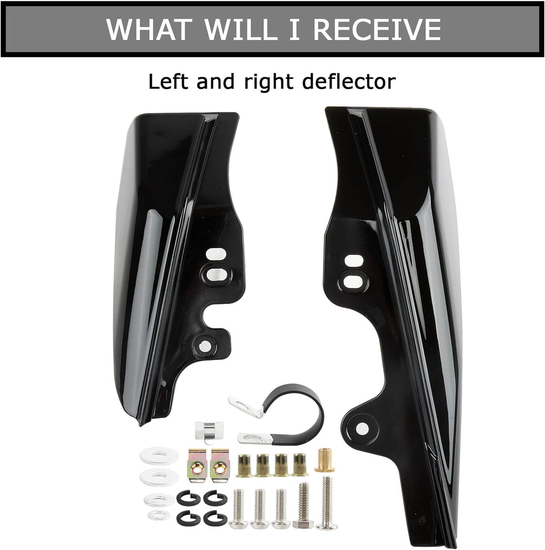 PSLER® Motorrad Luft Wärmeabweiser, Hitzebeständige Platte für Touring Street Electra Glide Road Kin