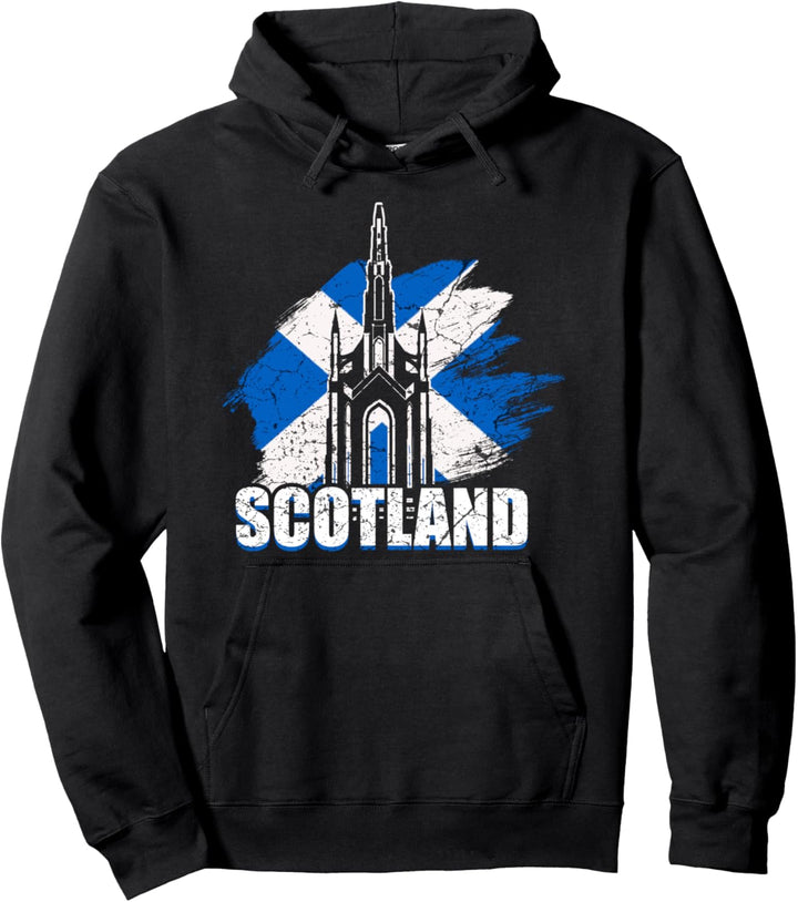 Schottland Flagge Schottisches Wappen Dudelsack Urlaub Land Pullover Hoodie