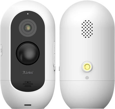 7links Überwachungs-Kameras: 3er-Set Akku-Outdoor-IP-Überwachungskameras, Full HD, WLAN & App (WiFi-