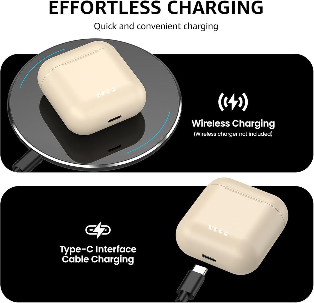 TOZO T6 Bluetooth Kopfhörer Kabellos In Ear Kopfhörer Touch Control mit Kabellosem Ladecase, IPX8 Wa
