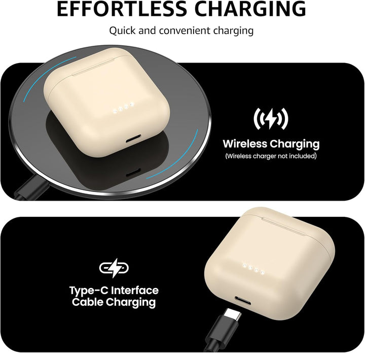 TOZO T6 Bluetooth Kopfhörer Kabellos In Ear Kopfhörer Touch Control mit Kabellosem Ladecase, IPX8 Wa