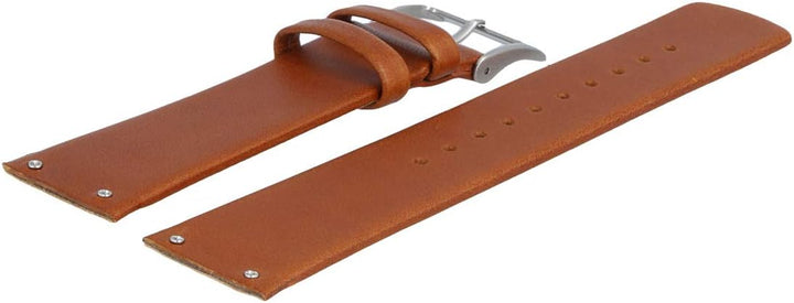 Skagen Uhrenarmband 22mm Leder Braun Verschraubter Anstoss - SKW6082