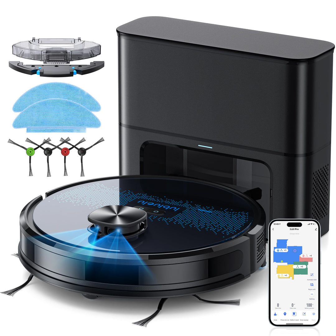 Lubluelu Saugroboter mit Absaugstation 3-in-1, 4500Pa Staubsauger Roboter mit Wischfunktion, Roboter