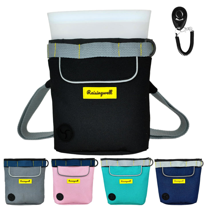 Raisingwell Leckerlitasche für Hunde, Multifunktions-Gassi Tasche mit Silikonbeutel, Futterbeutel fü