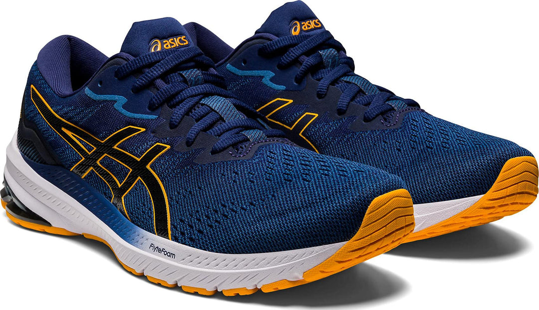 ASICS GT 2000 10 Strassenlaufschuhe für Männer Schwarz Weiss EU 45 EU Black White, 45 EU Black White
