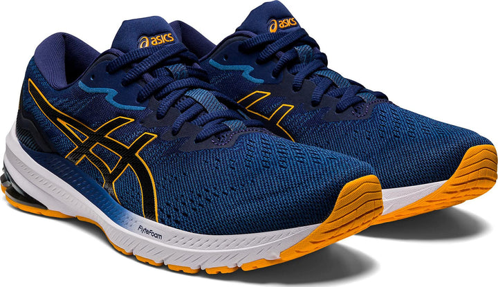 ASICS GT 2000 10 Strassenlaufschuhe für Männer Schwarz Weiss EU 45 EU Black White, 45 EU Black White