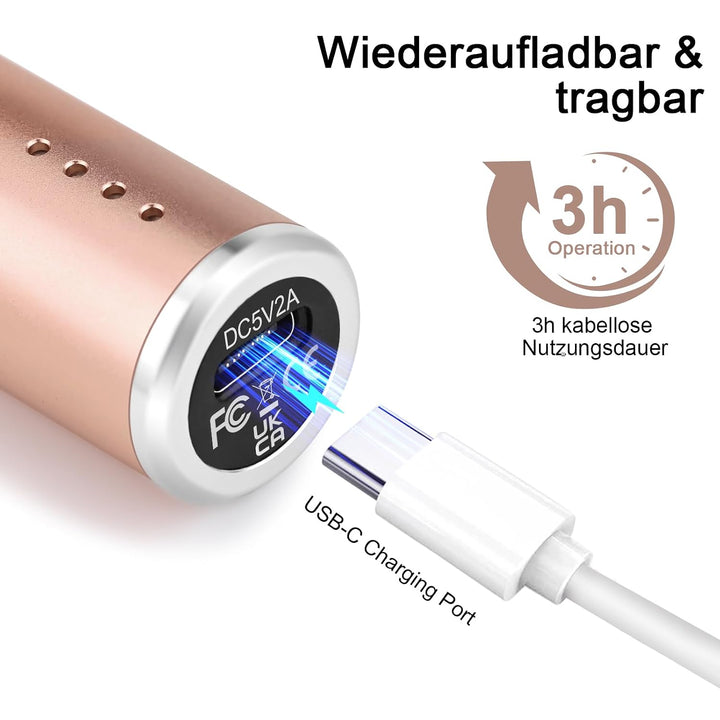 Enniewi Kabellos Nagelfräser Mit Licht 25000 U/Min, 13 In 1 Maniküre pediküre Set Elektrisch Mit Sta