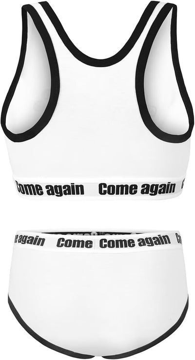 Landofgenie Camisole und Höschen Damen Baumwolle Bralette Set Sport Loungewear Set-Spiel Spielkonsol