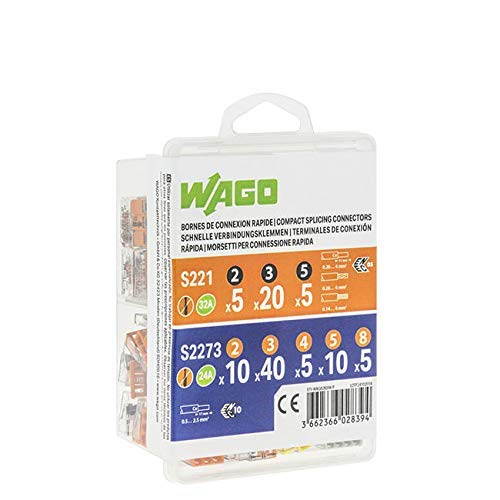 WAGO Verbindungsklemmen-Set – 100 Klemmen (SERIEN 221 &amp; 2273)